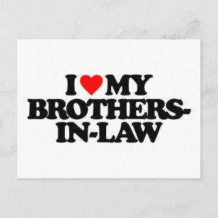 I KÄRLEK MY BROTHERS-IN LAW VYKORT