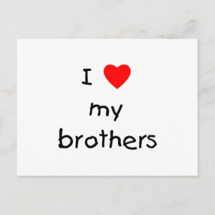 I Kärlek My Brothers Vykort