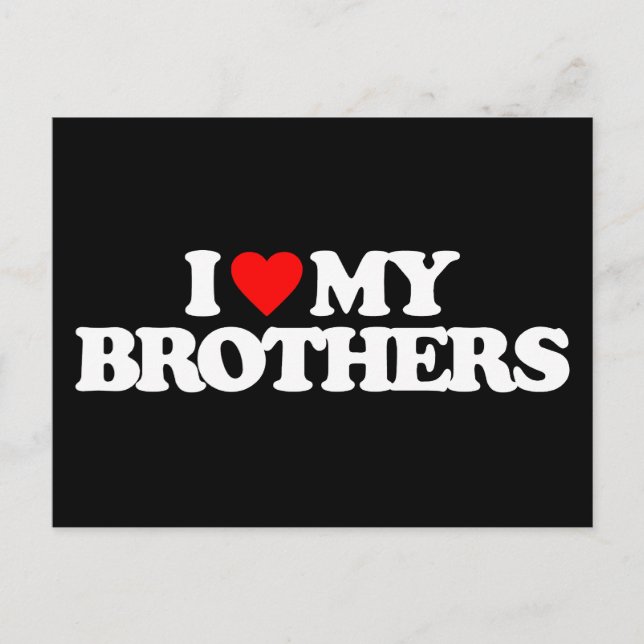 I KÄRLEK MY BROTHERS VYKORT (Framsida)