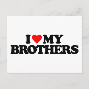 I KÄRLEK MY BROTHERS VYKORT