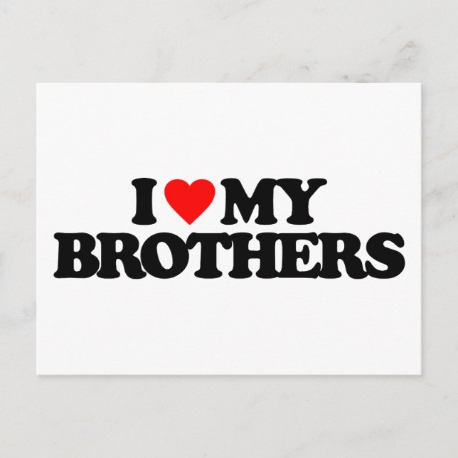 I KÄRLEK MY BROTHERS VYKORT (Framsida)