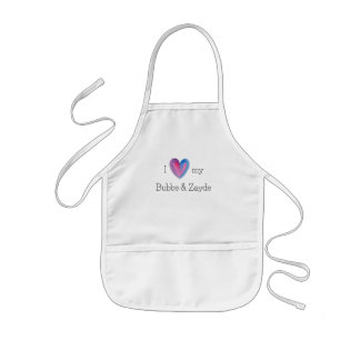 I Kärlek My Bubbe och Zayde Apron Barnförkläde