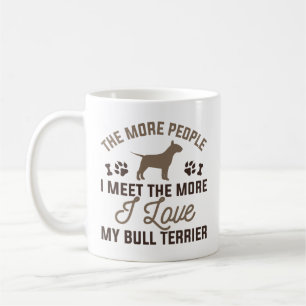 I Kärlek My Bull Terrier Kaffemugg