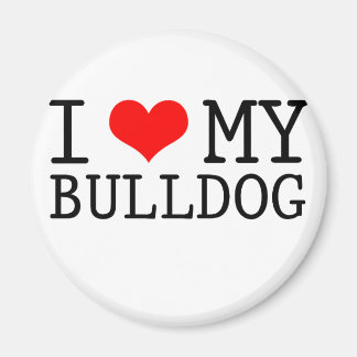I Kärlek My Bulldog Magnet