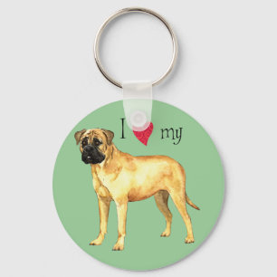 I Kärlek my Bullmastiff Nyckelring