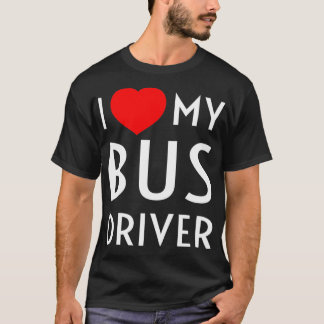 I Kärlek, My Buss Driver Red Heart Girlkompis Maka T Shirt
