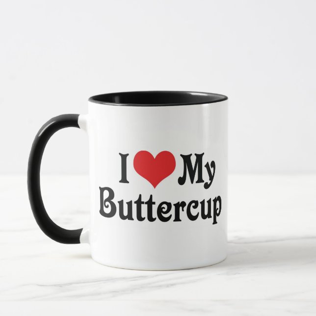 I Kärlek My Butterkoppar Mugg (Vänster)