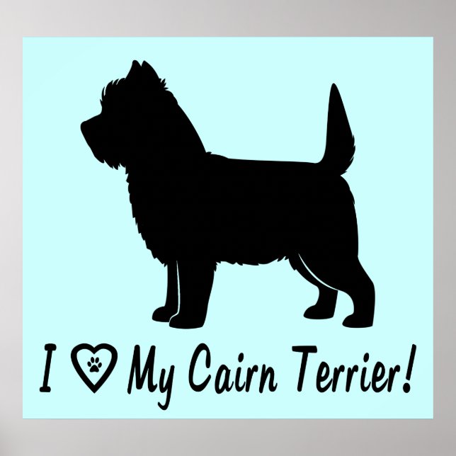 I Kärlek My Cairn Terrier Poster (Framsidan)