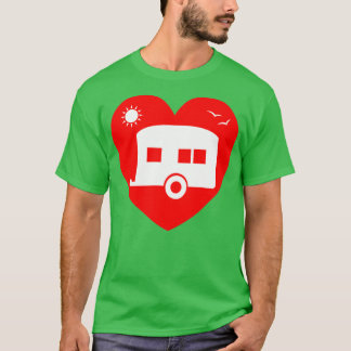 I Kärlek My Camper Caravan Summer Helgdagars T Shirt