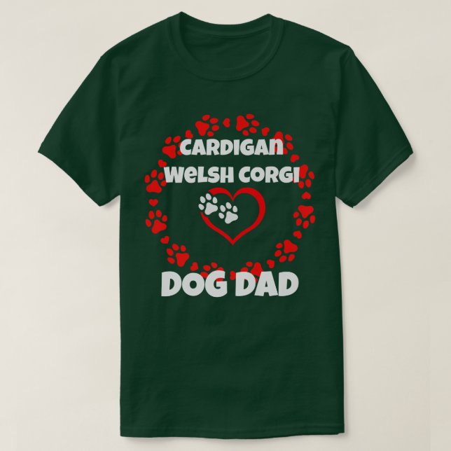 I Kärlek My Cardigan Welsh Corgi Hund Hundar Breed T Shirt (Design framsida)