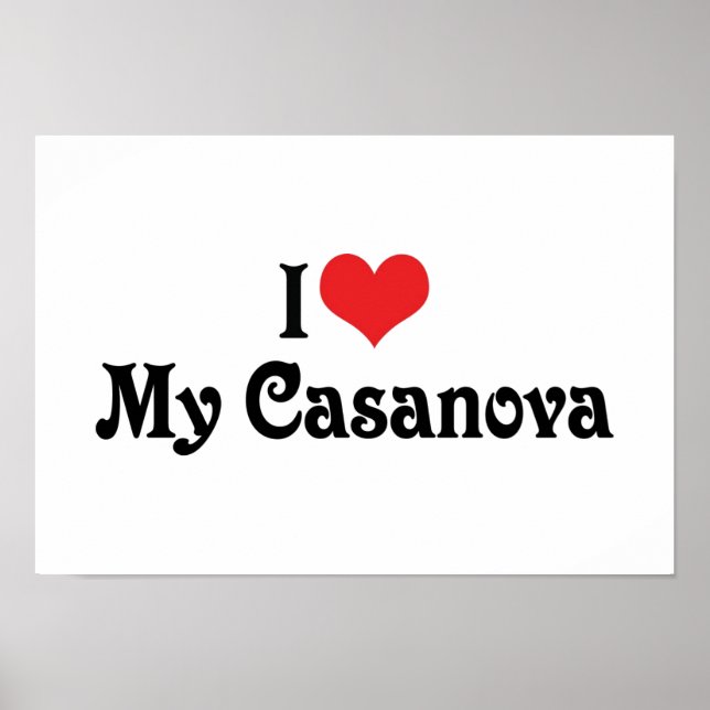 I Kärlek My Casanova Poster (Framsidan)