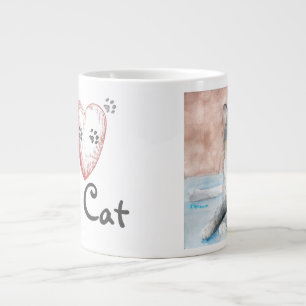 I kärlek My Cat Jumbo Mugg