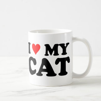 I Kärlek My Cat Kaffemugg