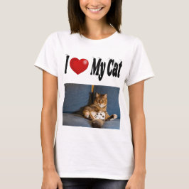 I Kärlek My Cat Photo T Shirt