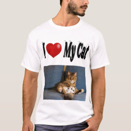 I Kärlek My Cat Photo T Shirt