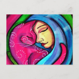 I Kärlek My Cat Vykort