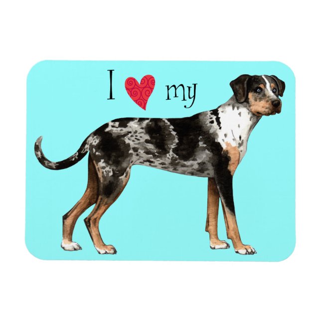 I Kärlek my Catahoula Magnet (Horisontell)