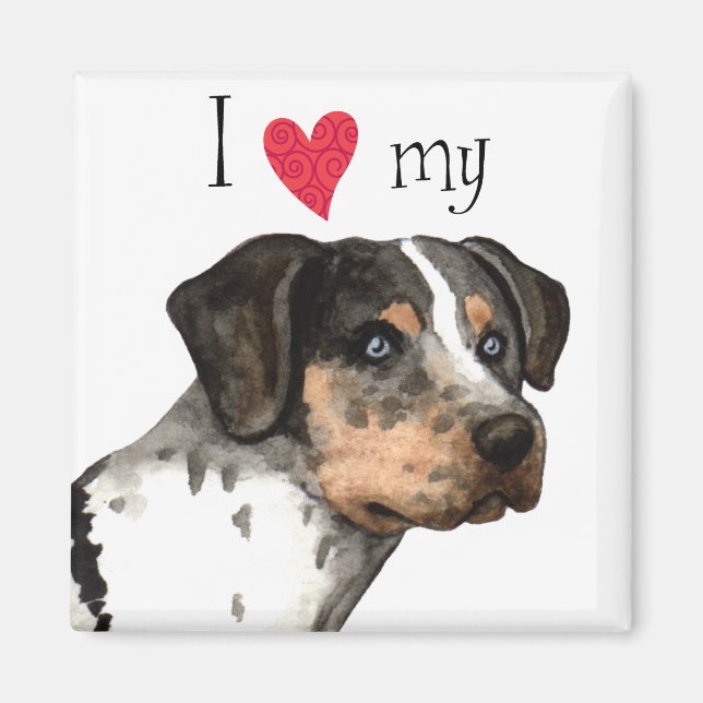 I Kärlek my Catahoula Magnet (Framsidan)