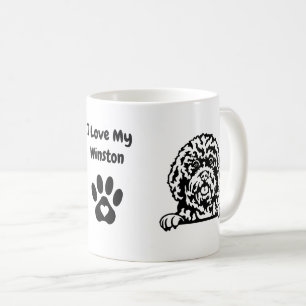 I Kärlek my CAVAPOO   Mugg i Namn & Paw-utskriftsk
