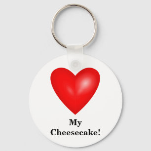I Kärlek My Cheesecake Keychain Nyckelring