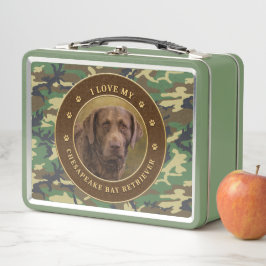 I Kärlek My Chesapeake Bay Retriever Cammo Lunchbo