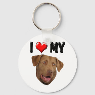 I Kärlek My Chesapeake Bay Retriever Nyckelring