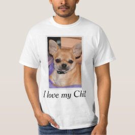 I Kärlek My Chi Chihuahua Shirt Lägg till bild Tee