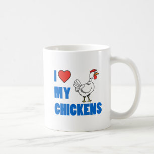 I Kärlek My Chickens söta mugg