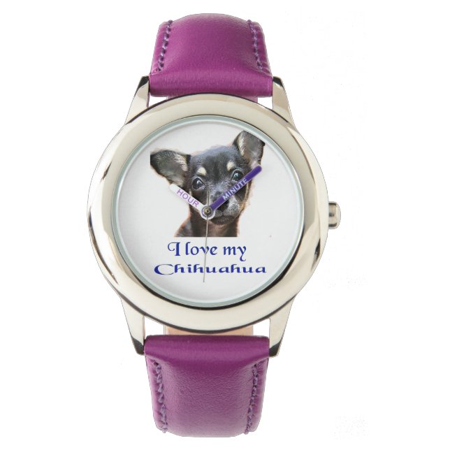 I kärlek my Chihuahua Armbandsur (Framsida)