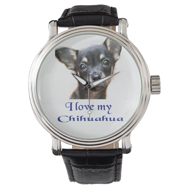 I kärlek my Chihuahua Armbandsur (Framsida)