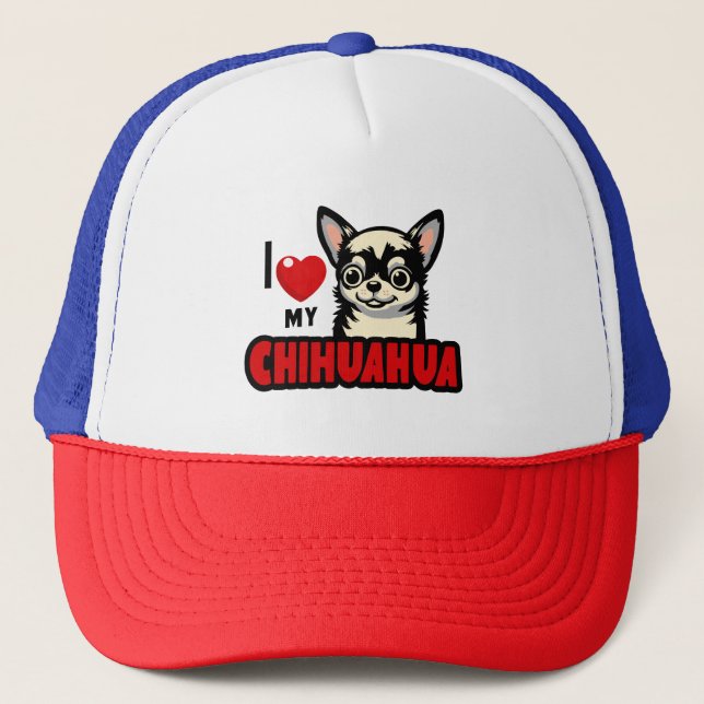 I Kärlek My Chihuahua Keps (Framsida)