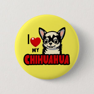 I Kärlek My Chihuahua Knapp