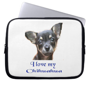 I kärlek my Chihuahua Laptop Fodral