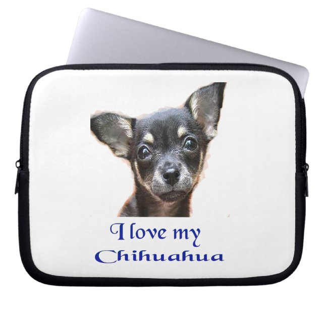 I kärlek my Chihuahua Laptop Fodral (Framsidan)