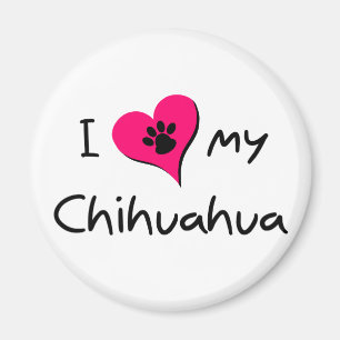 I Kärlek my Chihuahua Magnet
