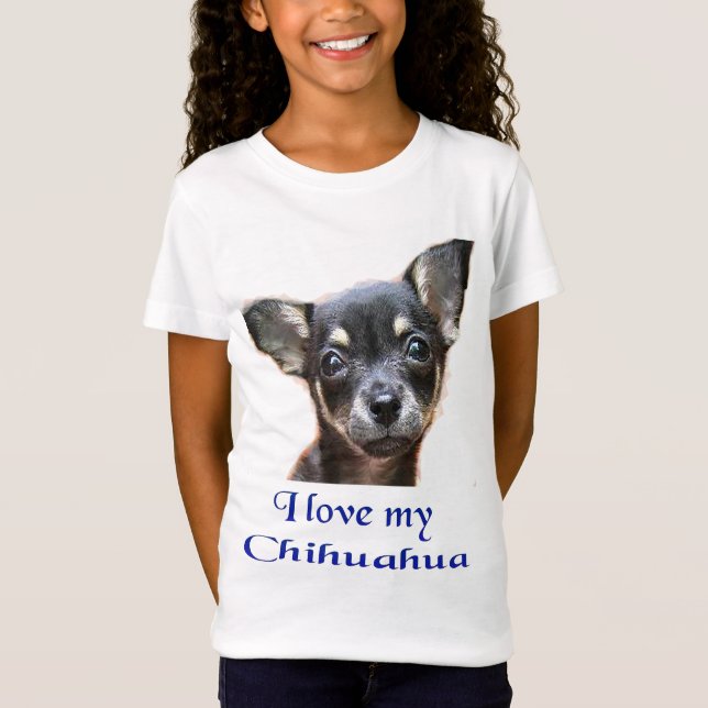 I kärlek my Chihuahua T Shirt (Framsida)