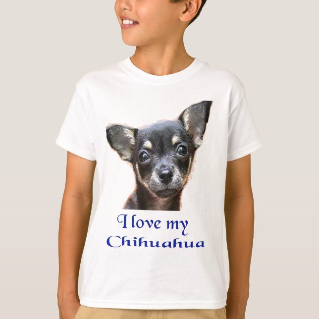I kärlek my Chihuahua T Shirt (Framsida)