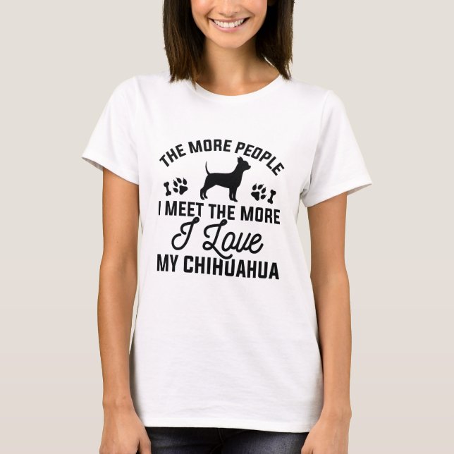 I Kärlek My Chihuahua T Shirt (Framsida)
