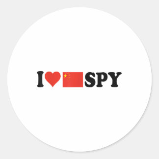 I Kärlek My Chinese Spy, Heart Chinese Spy, china  Runt Klistermärke