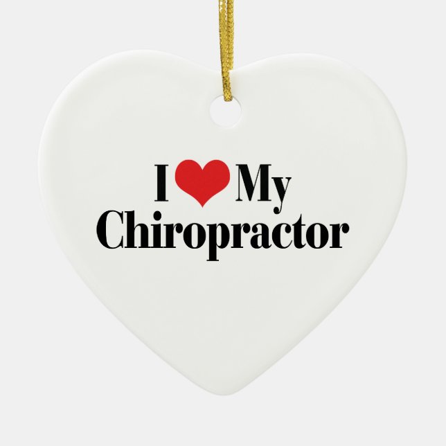 I Kärlek My Chiropractor Ornament (Framsidan)