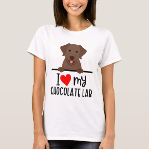 I Kärlek My Chocolate Lab T Shirt