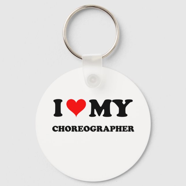 I Kärlek My Choreograf Nyckelring (Framsida)