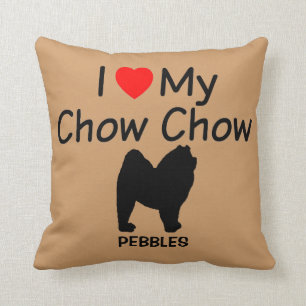 I Kärlek My Chow Chow Hund Kudde