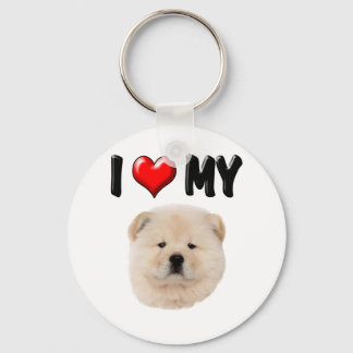I Kärlek My Chow Chow Nyckelring