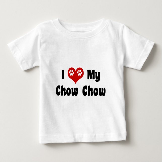 I Kärlek My Chow Chow T-shirt (Framsida)