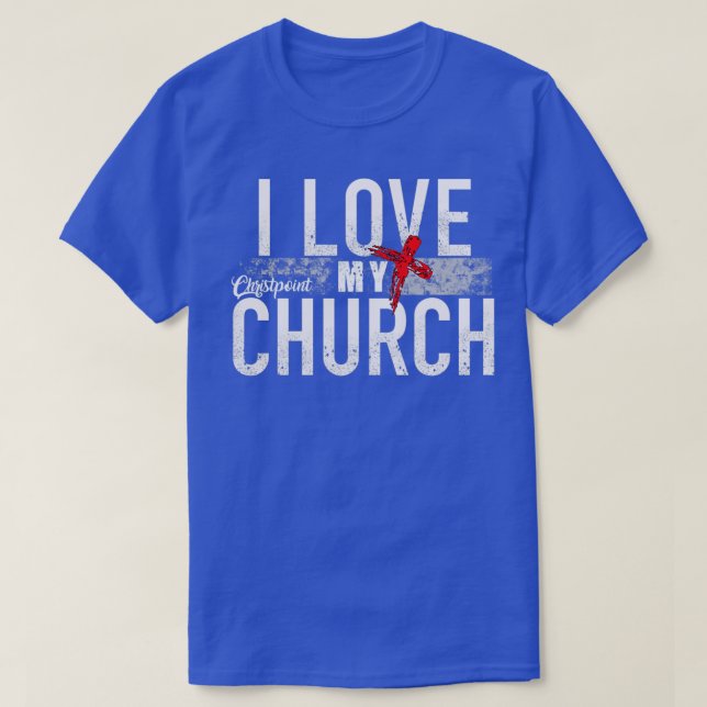 I Kärlek My Church  T Shirt (Design framsida)