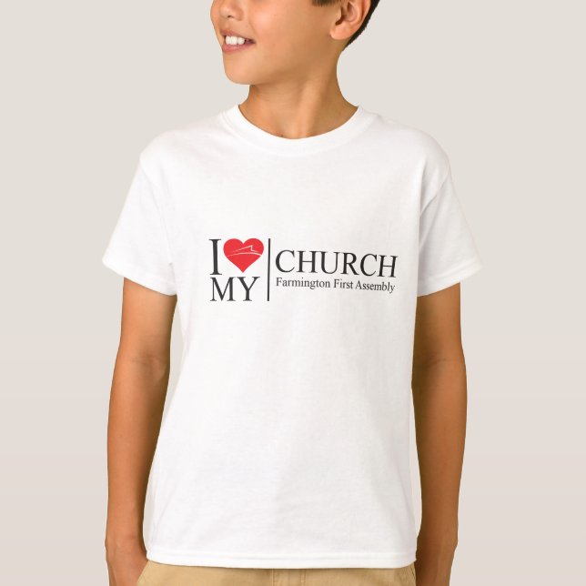 I Kärlek My Church T-shirt (Framsida)