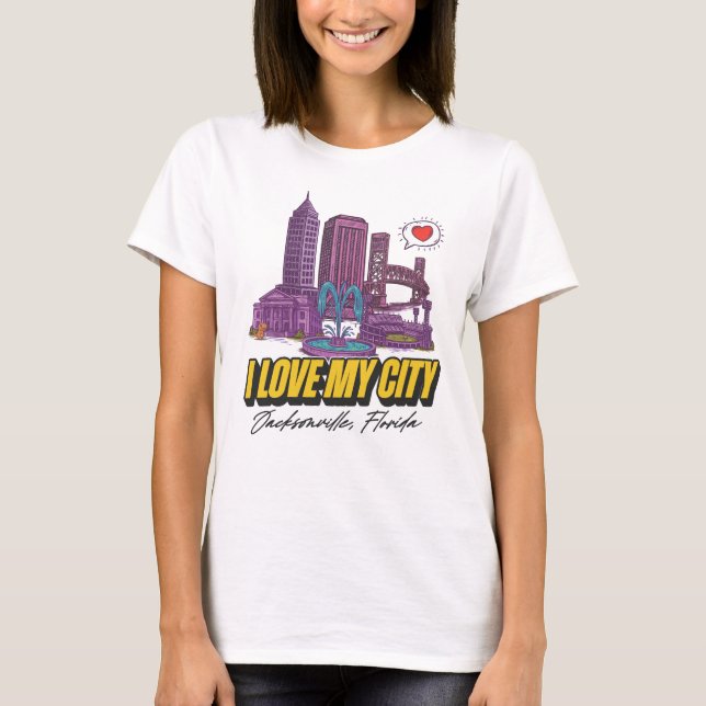 I Kärlek My City T-Shirt (Light) (Framsida)