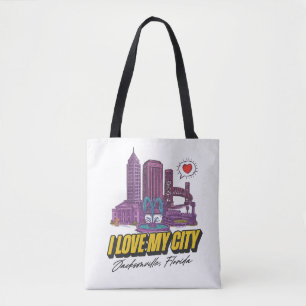 I Kärlek My City Tote Bag Tygkasse