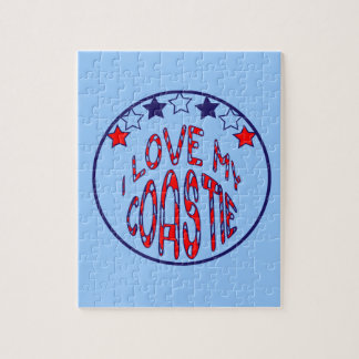 "I kärlek My Coastie Pussel